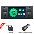 CAM+Für BMW E39 M5 7"IPS Bildschirm Autoradio GPS Navi Android 13 CarPlay CANBus