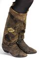 Stiefel Leder Damenstiefel Vintage Ethno Inka Lederstiefel Western Indianer 35