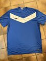 Nike Sport T-Shirt Herren DRI-FIT L Blau Authentic Championchip Athletes