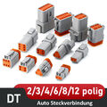 DT06/04 DEUTSCH Wasserdicht Buchse Stecker 2/3/4/6/8/12 Polig Steckverbinder Set