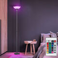 LED Decken Fluter Lampe titan RGB Fernbedienung Wohn Zimmer Dimmer Steh Leuchte