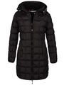 Geographical Norway Damen Winter Jacke FVSC Mantel Parka Steppjacke lange Kapuze