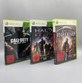 XBOX 360 Halo Reach / Dantes Inferno / Call of Duty Black Ops - USK 18 Sammlung