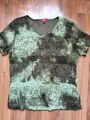 Damenshirt, T-Shirt, festliches Top, Spitzenshirt, Gr.M/L