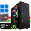 Gaming PC│Ryzen5 5600G│6x 4,60GHz│bis 64GB RAM│GTX 1650│NVMe SSD│HDD│Win 11 Pro