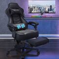 Massage Gaming Stuhl Schreibtischstuhl Drehstuhl Chefsessel Bürostuhl 150Kg DE