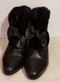 NEU "Hush Puppies" Stiefelette Damen Gr. 5,5/ 38.5 schwarz Leder/warm gefüttert