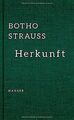 Herkunft von Strauß, Botho | Buch | Zustand sehr gut