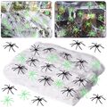 Spinnennetz 300g Halloween ? mit 150 Spinnen Spider Web In and Outdoor Dehnbar