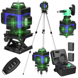 16 Line Laser Level 360° 4D Kreuzlinienlaser Kit Selbstnivellierend Wasserwaage