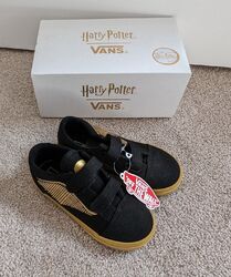 Vans x Harry Potter Goldener Schnitter Old Skool V Schuhe Turnschuhe Kinder UK 8 NEU