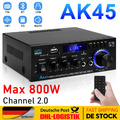 800W Bluetooth Mini Verstärker HiFi Power Audio Stereo Bass USB MP3 FM Auto 12V