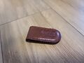 Pocket Magnetic Money Clip Cash Clamp ID Card Holder Wallet Brown