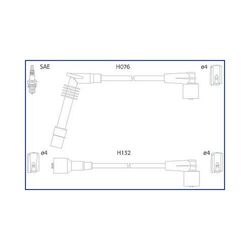 HITACHI Zündleitungssatz passend für OPEL 134246