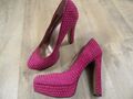 BCBG Generation Max Azria stylische High Heels pink Nieten Gr. 36,5 TOP  ZC118