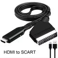 SCART to HDMI Cable Converter Adapter Scart to HDMI with HDMI Cable and Scart