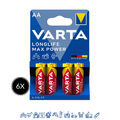 24 x Varta Longlife Max Power / Max Tech 4706 AA Mignon LR6 1,5V - 6 x 4er