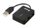 Equip USB-Hub 4Port Reise-USB Hub, Schwarz