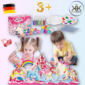 Geschenk Mädchen 3 4 5 6 7 8 Jahre Bastelset Malset für Kinder Einhorn Spielzeug