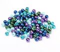 Perlen Mix Glasperlen 4/6/8 mm rund Farbwahl bunt mehrfarbig Schmuck DIY basteln