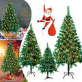 PVC Weihnachtsbaum Künstlicher LED Christbaum Tannenbaum 120 150 180 210 240cm