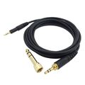 Replacement Cable For Audio-Technica ATH-M50X M40X M60X M70X Headphones 6.35mm