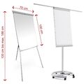 Flipchart Whiteboard Konferenztafel Standwhiteboard magnetisch Standfuß / Mobil