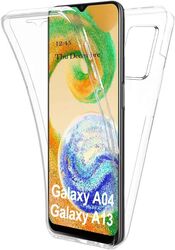 Hülle für Samsung Galaxy A04s Handy Schutz Case 360 Grad Full Body Tasche