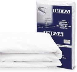 IMFAA 100 % wasserdichter Matratzenschutz - extra tief 40 doppelt (137x190+40) cm 