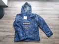 Napapijri Herren Winterjacke Rainforest Größe M Blau Gemustert