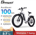 E Bike Mountainbike 26 Zoll BAFANG Elektrofahrrad 1000W Trekking eBike Pedelec