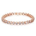 FLORAY TENNIS ARMBAND ROSEGOLD CUBIC ZIRKONIA SCHMUCK GESCHENK STRASS