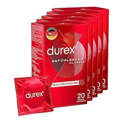 Durex Gefühlsecht Classic Kondome - 8, 20, 40, 80, 100, 120 Stück - Safer Sex