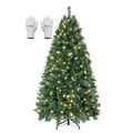 SALCAR Künstlicher Weihnachtsbaum mit Beleuchtung 210cm Christbaum 380 LEDs