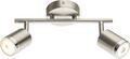 Globo Comore LED Deckenstrahler nickel matt 26x9x16,8cm