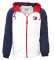 Tommy Hilfiger Jeans Windjacke Herren Colorblock Zip Through Jacket DM08096 Weiß