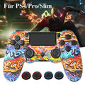 NEU Wireless Controller für PS4 SHOCK für Playstation 4 Pro/Slim Steam Graffiti