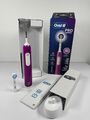 Oral-B Pro Junior 6+ Purple Elektrische Zahnbürste, 3 Putzprogramme, Drucksensor