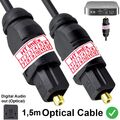 1,5m Digital Audio Optisches Cable/kabel kompatibel für Focusrite Saffire Pro 26