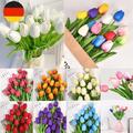 1/10x Künstliche Blume Kunstblumen Gefälschte Blumen Bukett Künstlich Tulpe E6Q7