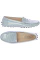 TOD'S Halbschuh Damen Slipper feste Schuhe Gr. EU 37.5 Leder Hellblau #34aafrz