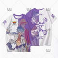  T-Shirt Oberteile Anime One Piece Nika 3D-Druck Herren Frauen Sommer kurzärmeliges T-Shirt