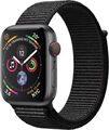 Apple Watch Series 4 44 mm Aluminiumgehäuse space grau am Sport Loop schwarz [Wi