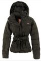 Hollister California Damen Jacke Steppjacke Gr.S (DE 36) Daunenjacke Grün warm 