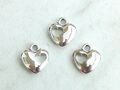 10x Anhänger * Herz 12 mm Charms Herzen Liebe Love Schmuck Deko Perlen Basteln