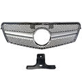 für Mercedes AMG LOOK Grill E-KLASSE W212 S212 GLANZ CHROM Kühlergrill vor Mopf