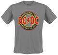 ACDC T-Shirt Herren High Voltage - Rock 'N' Roll - Australia Est. 1973 grau