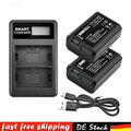 2X NP-FW50 Akku + LCD Dual Ladegerät Für Sony Alpha 6000 6300 6400 6500 A7R DHL