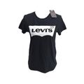 Levis Damen The Perfect Tee T Shirt Holiday Tee Black S Weihnachts Shirt Mode