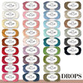 Drops 50 g Cotton Light Baumwollgarngemisch Wolle Garn Stricken Häkeln 33 Farben